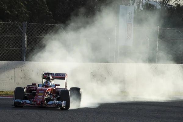 Driver Sebastian Vettel. Ferrari