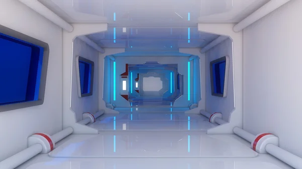 Science fiction futuristic corridor