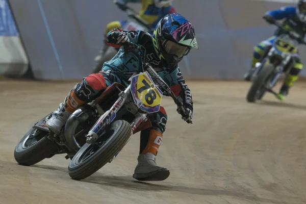 Driver Joel Esteban. Dirt Track Superprestigio competition