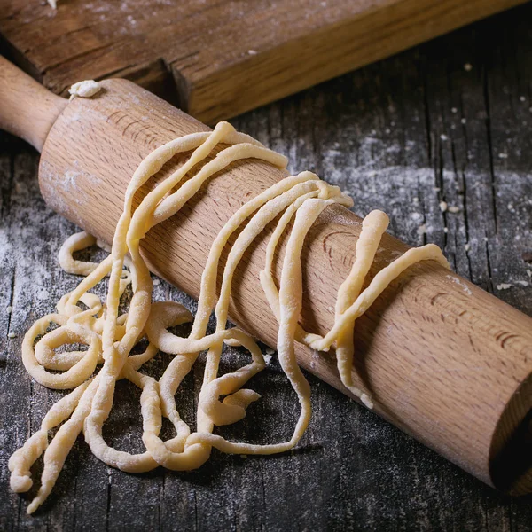 Fresh homemade pasta pici