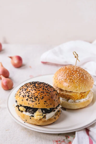 Homemade veggie burger