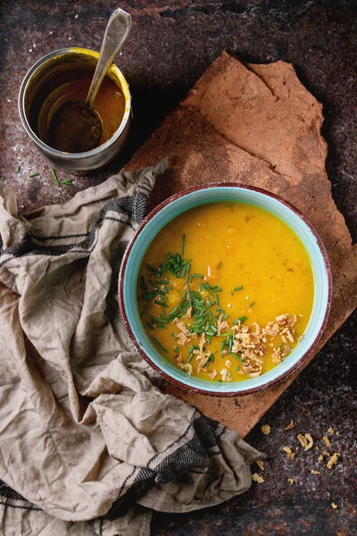 Bowl of carrot soup