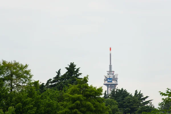 The broadcasting tower of RAI Italian public television