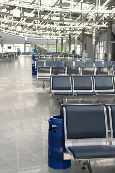 Inside airport - airport seating in big airport