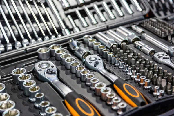 Industrial kit tools closeup