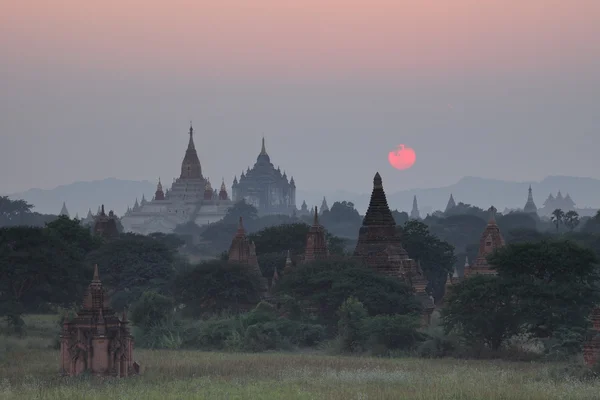 Sunset and Sunrise at the Temples of Bagan in Myanmar
