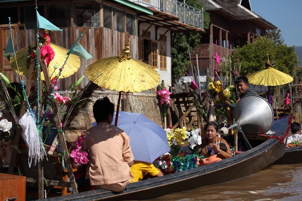 Religious Festival on Inle Lake in Myanmar, 22 December 2015