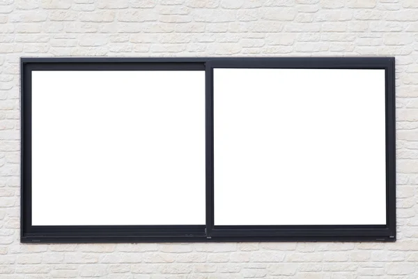 Black metal window frame