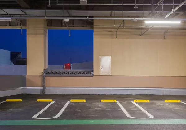 Parking garage interior