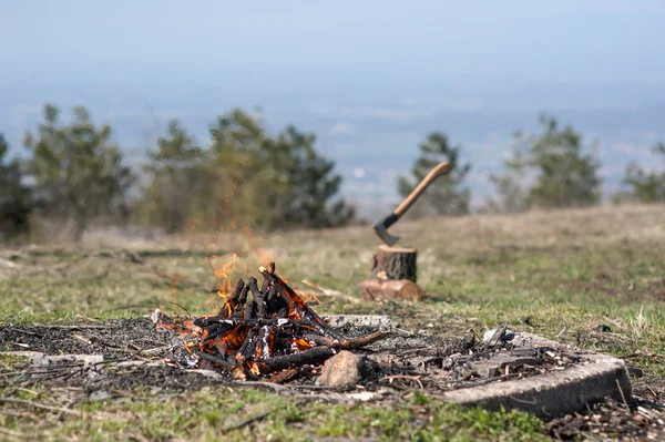 Outdoor fire photo