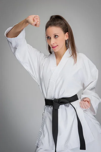 Karate Woman Black Belt