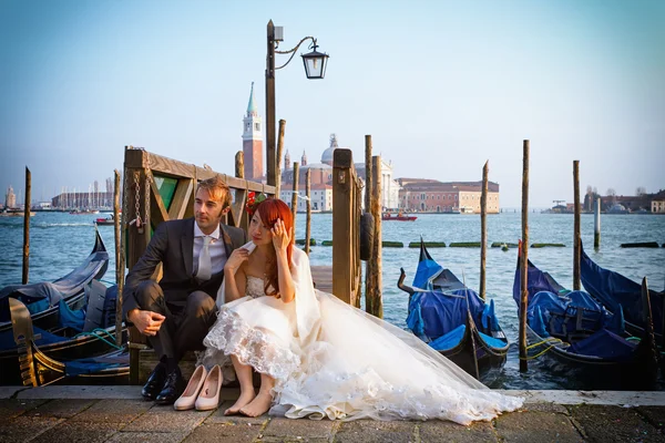 Wedding in Venice at sunset