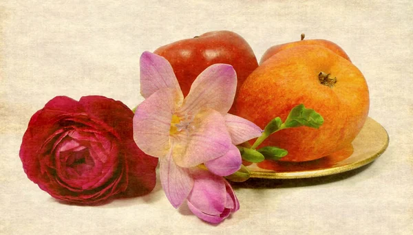 Fruits and flower