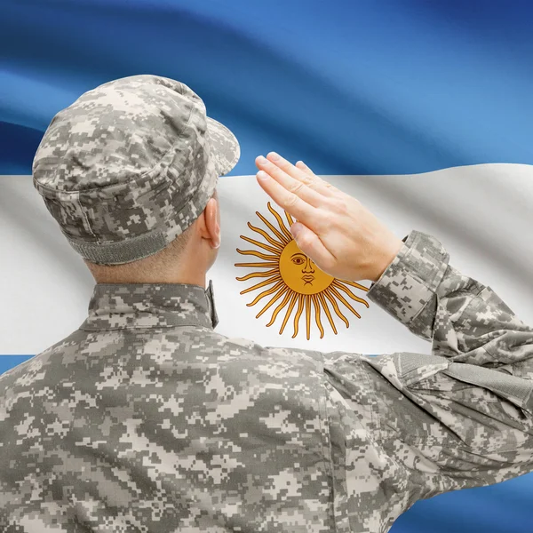 soldier-in-hat-facing-national-flag-series-argentina-stock-image