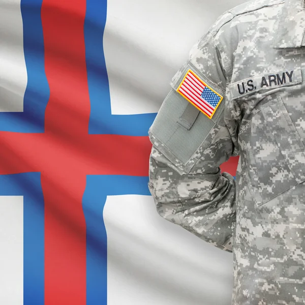 American soldier with flag series - Faroe Islands