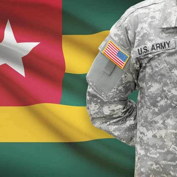 American soldier with flag series - Togo