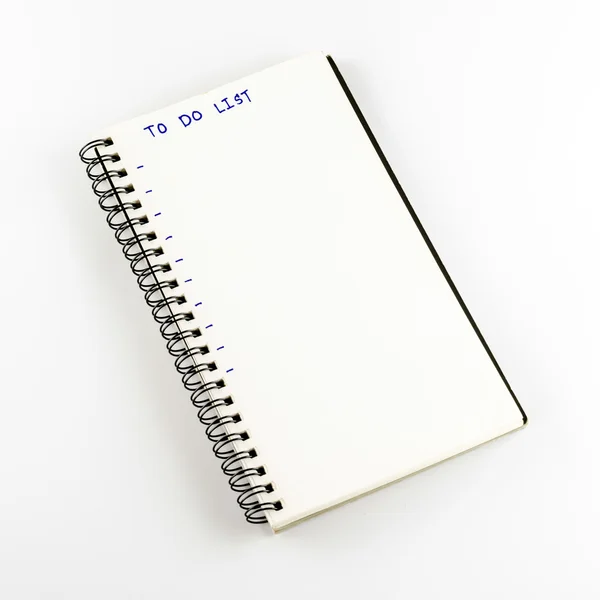 Notebook write to do list word