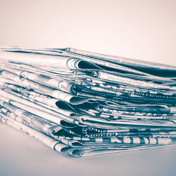 Stack of newspaper vintage style