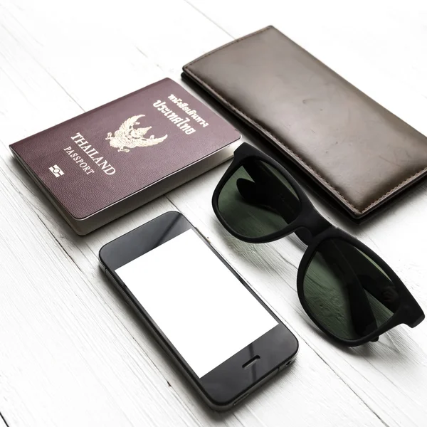 Travel gadget over white
