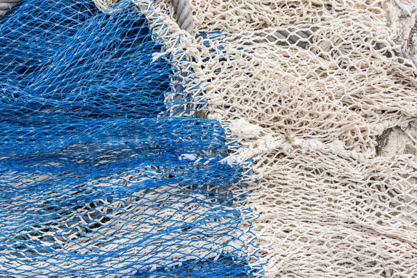 At a Harbor - fishing nets for drying
