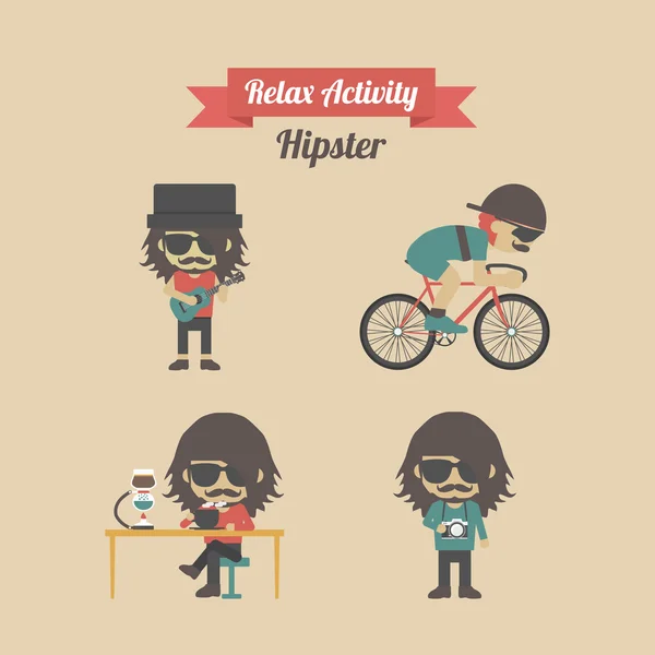 Relax activity,hipster