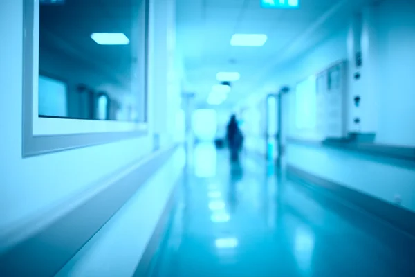 Blurred hospital corridor medical background