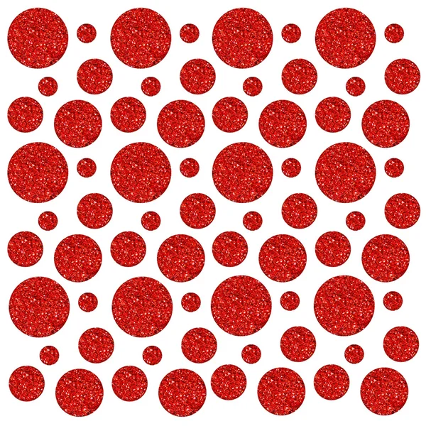 Red glitter circles
