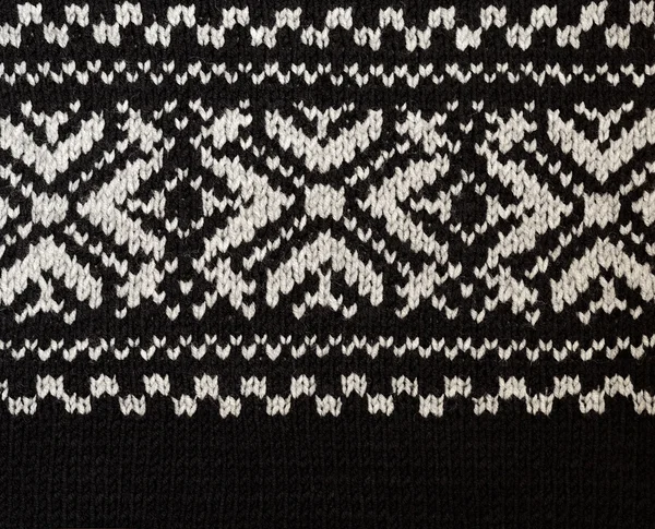 Knitted jersey fabric with winter pattern