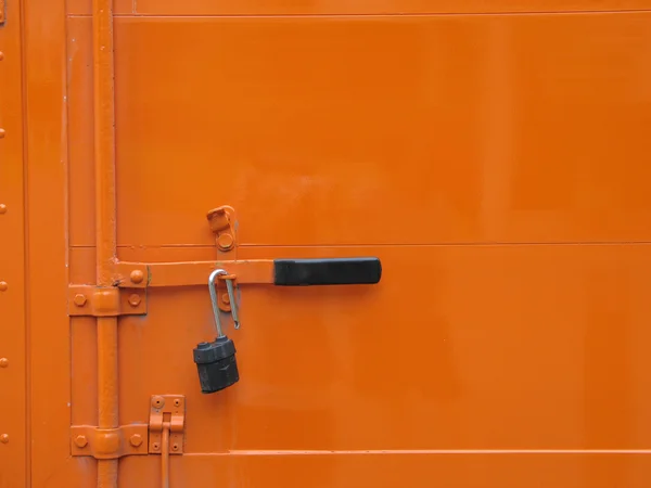 Orange Metal Door