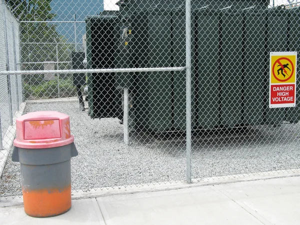 Garbage Can Industrial Fence