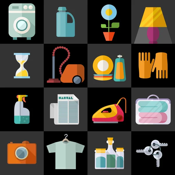 Housekeeping Theme Flat Icons