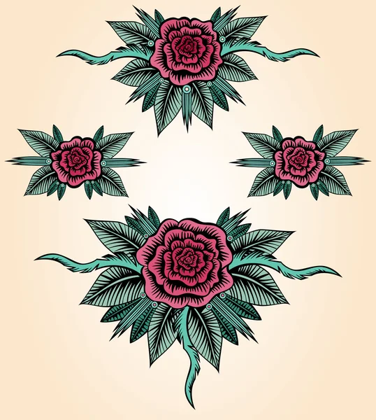 Collection Roses Tattoo Style