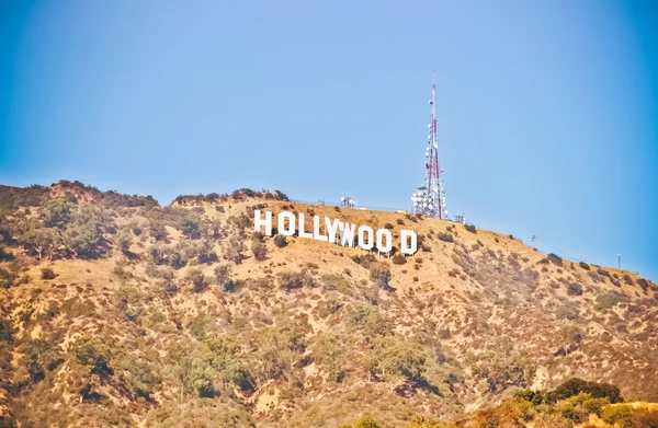 LOS ANGELES - CIRCA 2011: Hollywood sign on the Hollywood Hills in Los Angeles at the daytime, California, USA circa summer 2011.