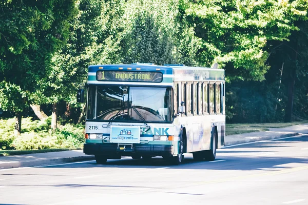 CINCINNATI, OH - CIRCA 2011: public bus on the road in Cincinnati, OH, USA circa summer 2011.