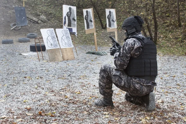 Special anti-terrorist squad, coached at the shooting range