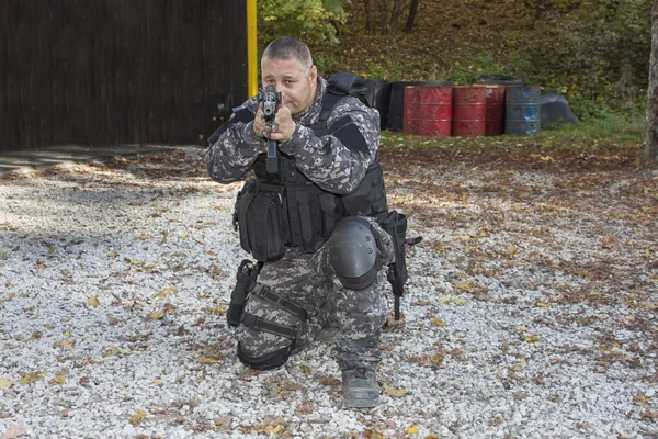 Special anti-terrorist squad, coached at the shooting range