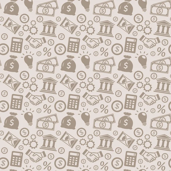 Business seamless pattern. Vector background.