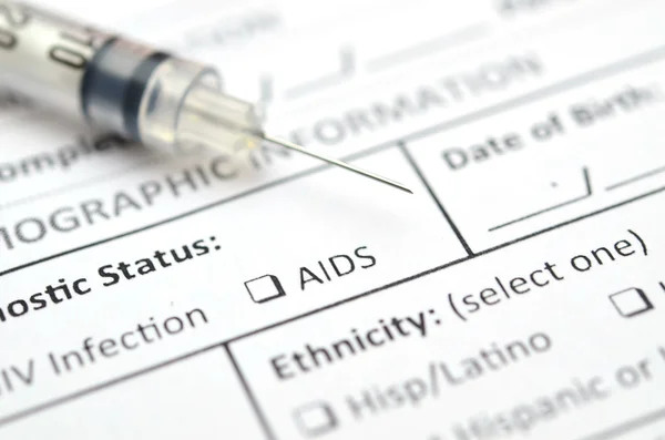 Filling Medical Form , HIV status