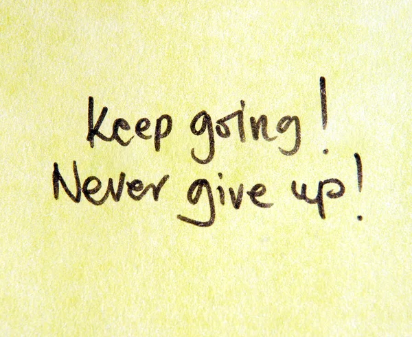 Motivational message keep going