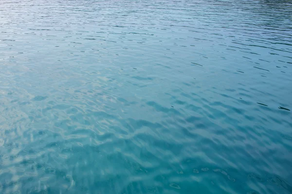 Ripples on the water surface with reflection of sky