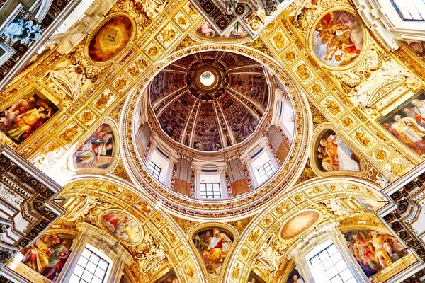 ROME, ITALY - OCTOBER 30: The interior of the church of St. Mary Major, Santa Maria Maggiore is full of works of art, valuable objects and relics in Rome, Italy on October 30, 2014.