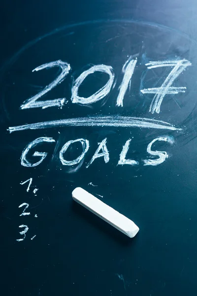 Plan a list of goals for 2017 on  blackboard