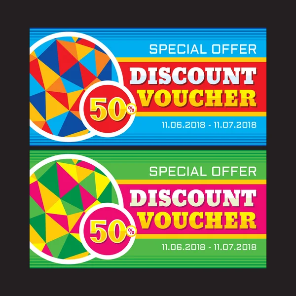 Discount voucher vector layout 50% - special offer. Sale vector banner. Sale abstract background. Super big sale design layout. Discount flyer design. Sale banner template.