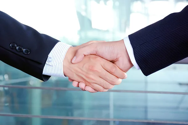 Handshake of businessmen - success, congratulation, greeting & business partner concepts