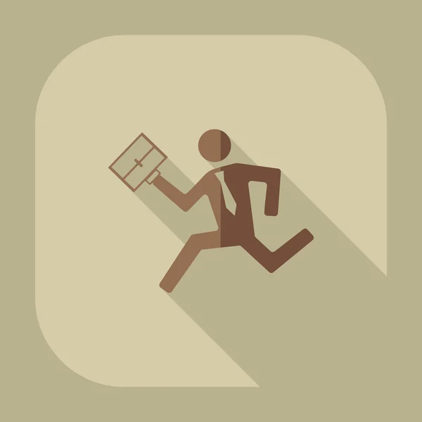 Flat running man icon business theme