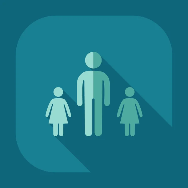 Man with children silhouette icon