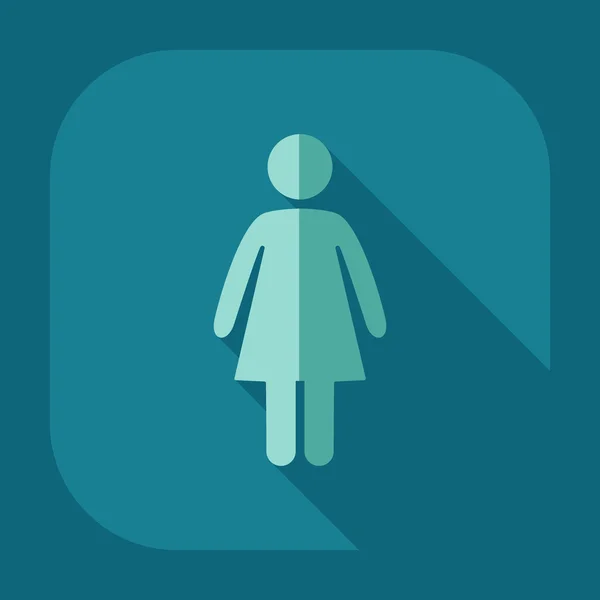 Figure of woman silhouette icon