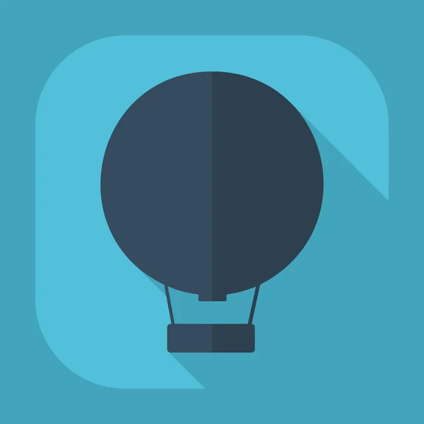Flat icon: hot air balloon