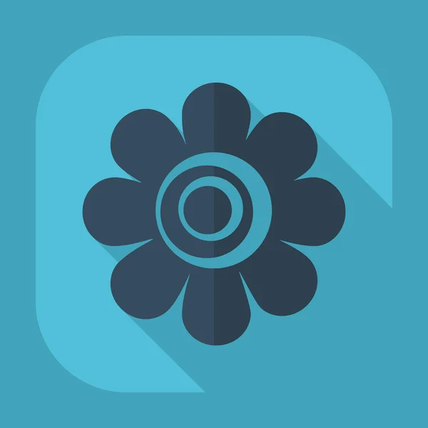 Flat icon: flower