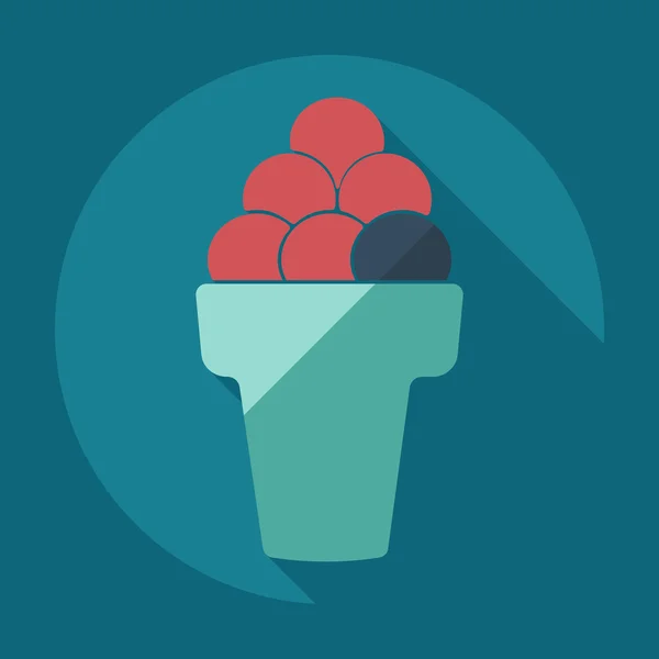 Flat modern design with shadow icons ice cream